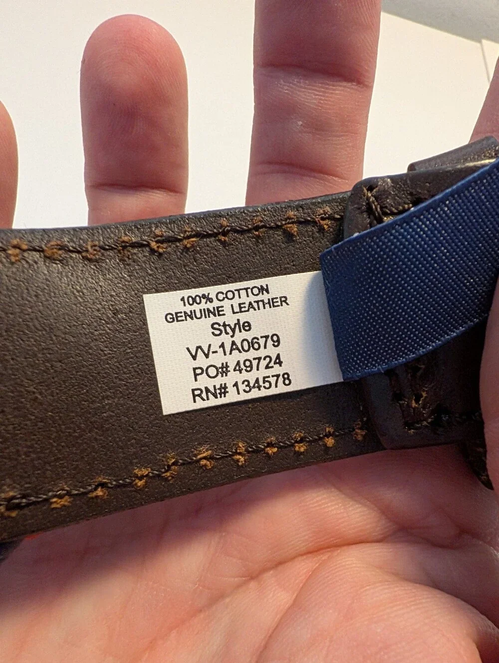 Vineyard Vines Braided Cotton Belt Red & Navy Blue Size 32